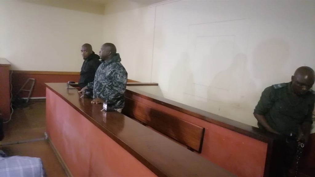 The two Ndimande brothers, Siyabonga and Malusi, in a Swati court on Tuesday where extradition proceedings were underway. (Mbongiseni Ndzimandze/Supplied) 