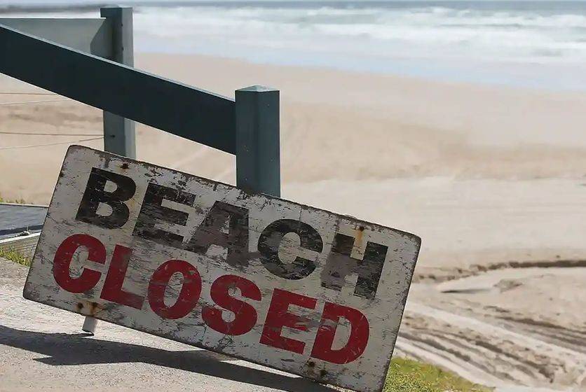 Beaches in the north of Durban remain closed.PHOTO: Supplied