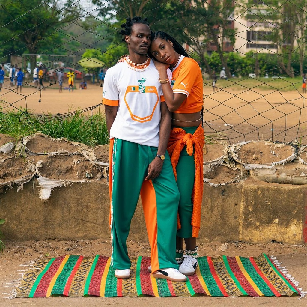 Kungwane made sure to fully immerse himself in Ivory Coast's football culture and conducted a colourful editorial with photographer,  Tora San Traore, for PUMA's football-inspired kicks, the Palermo. 