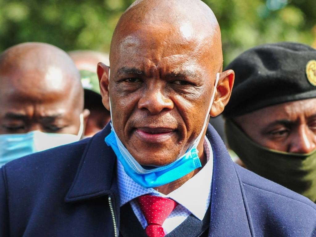 Ace Magashule, currently suspended ANC Secretary-General is seen at the Pietermaritzburg High Court.