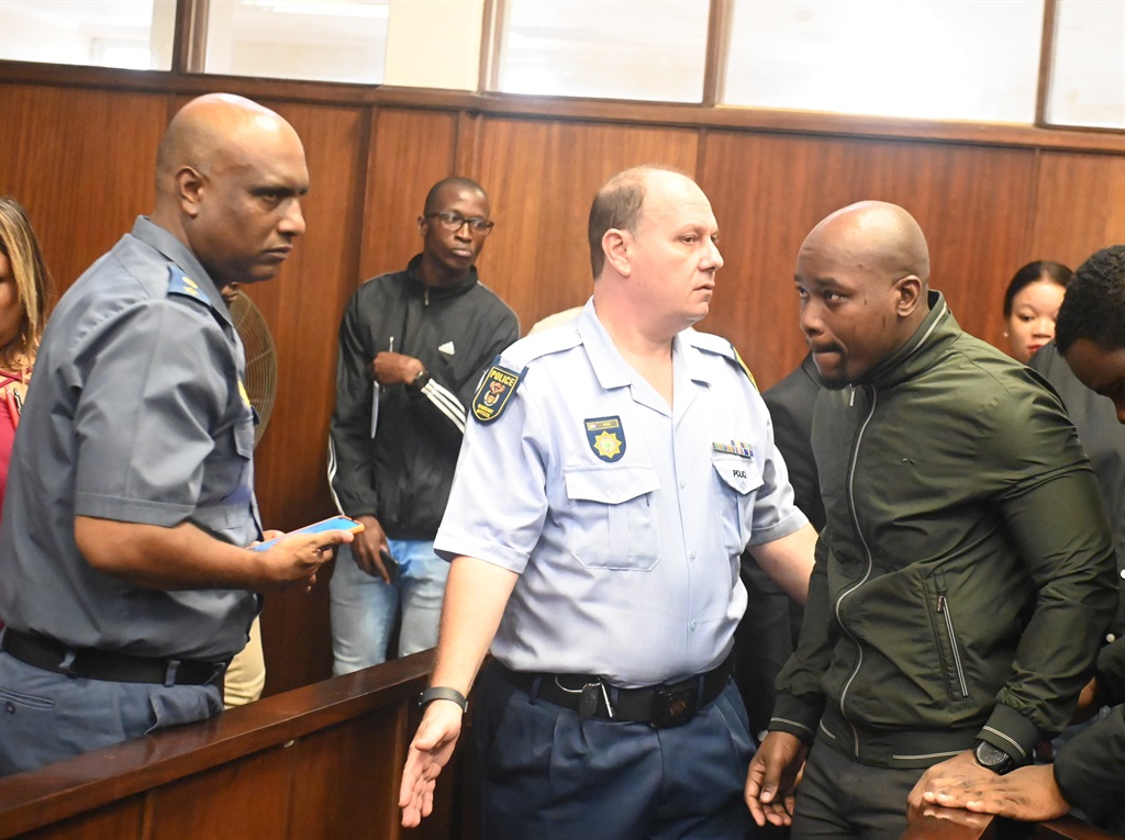 Maskandi musician Shiselansimbi appears in the Durban Magistrates Court with other four suspects. Photo Jabulani Langa