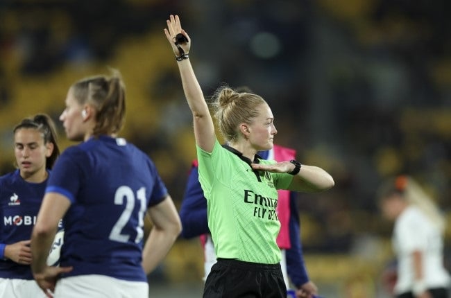 Scottish referee Hollie Davidson will become the first woman to officiate a Springbok Test when the South Africans host Portugal in Bloemfontein in July. (Hagen Hopkins/Getty Images)