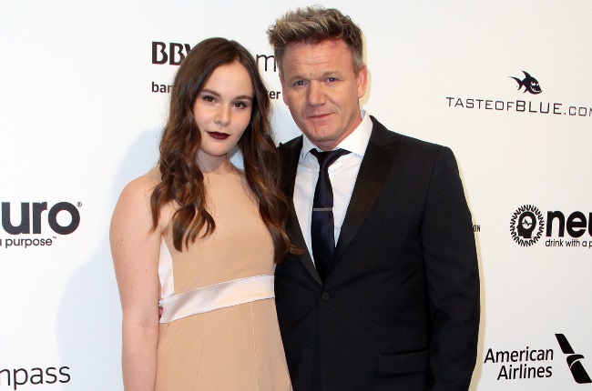 Gordon Ramsay and his daughter, Holly Anna Ramsay, attend the 2017 Elton John AIDS Foundation Academy Awards. (PHOTO: Gallo Images / Getty Images)