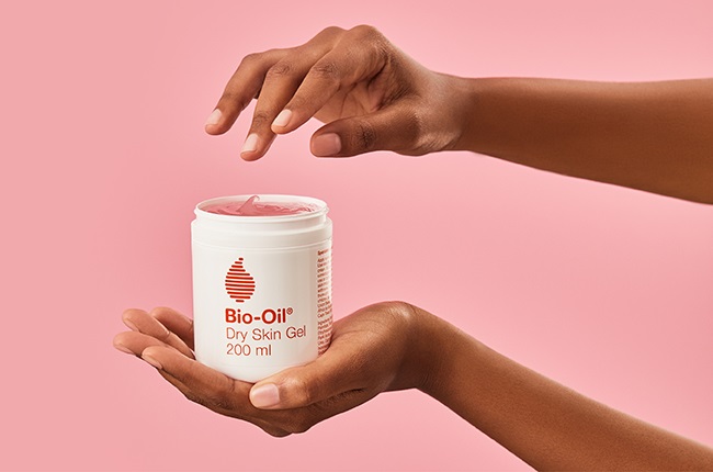 Bio-Oil dry skin gel.