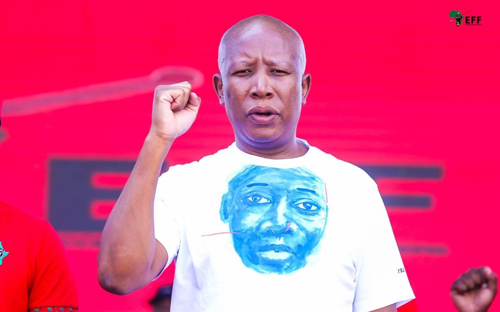 EFF leader Julius Malema in a war of words with ActionSA leader Herman Mashaba. Photo from X