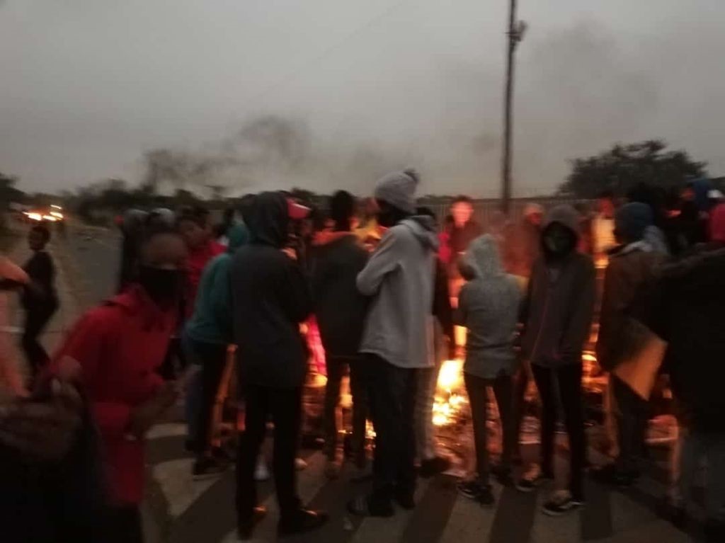 Learners and Parents of Filadelfia Special School in Soshanguve, Tshwane demanded that the principal vacate his position as they protested outside the school. Photo: Supplied.