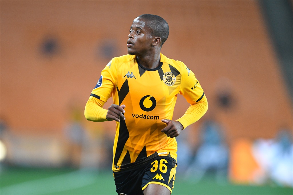 Wandile Duba of Kaizer Chiefs during the DStv Premiership match between Kaizer Chiefs and Golden Arrows at FNB Stadium on March 05, 2024 in Johannesburg, South Africa. 