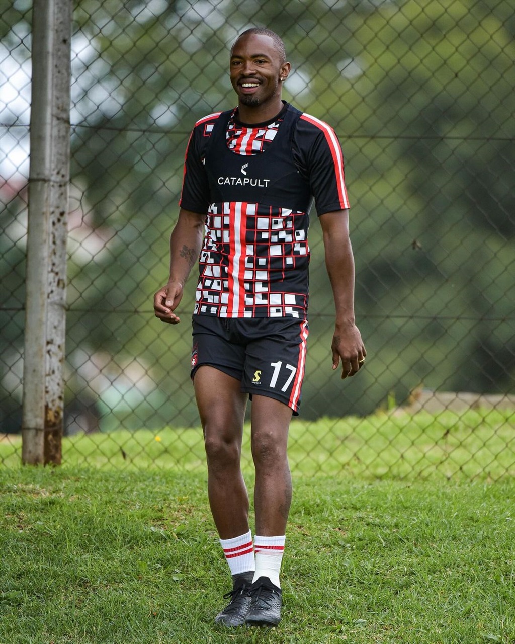 TS Galaxy striker, Bernard Parker recently visited Lucas Moripe at his home in Pretoria.