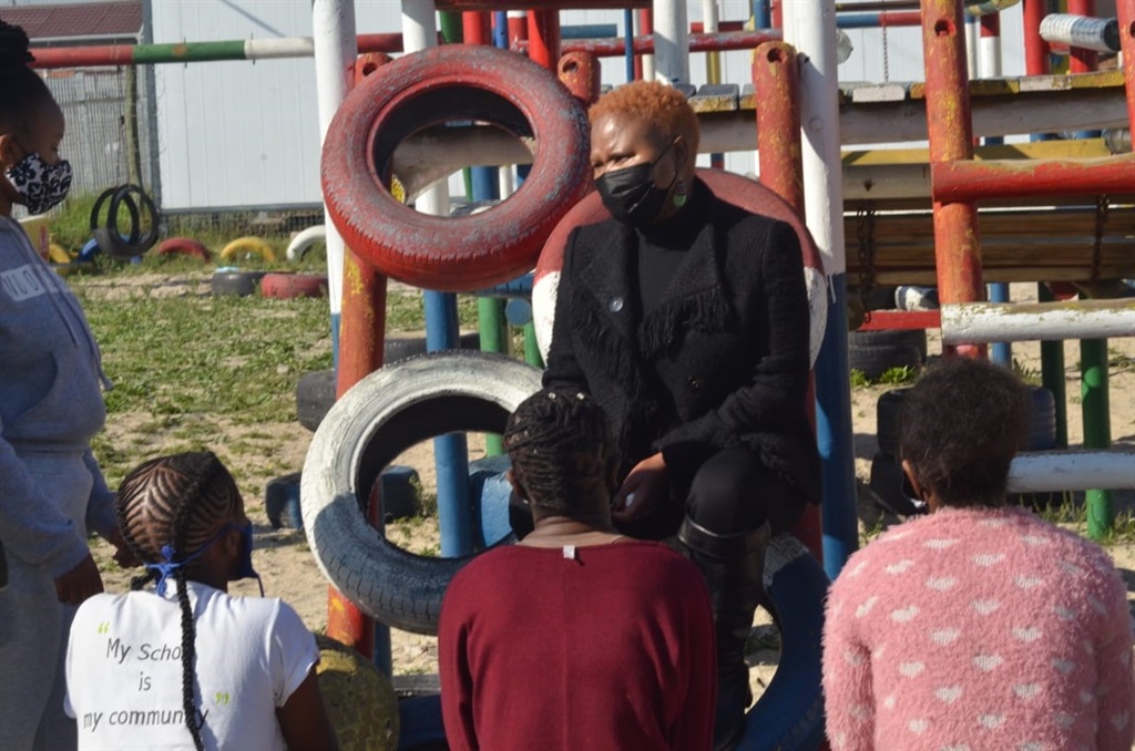 Minister of Social Development Lindiwe Zulu concluded her Child Protection Week with kids from Delft in Cape Town today. Photos by Lulekwa Mbadamane

