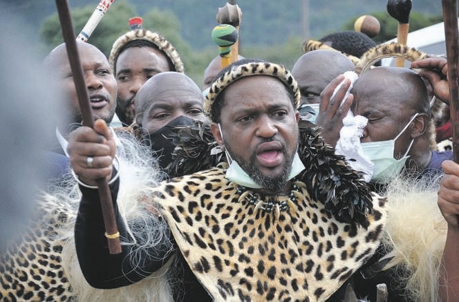 Disputed Zulu nation’s new king, Misuzulu kaZwelithini. Photo: Jabulani Langa