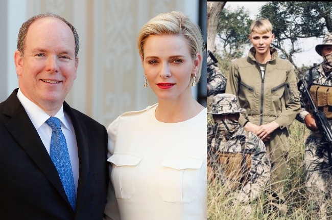 Charlene Wittstock, who has been working in SA recently on rhino conservation, was joined by her husband, Prince Albert, and their twins. (PHOTO: Gallo Images/Getty Images/Instagram_HSHPrincessCharlene)