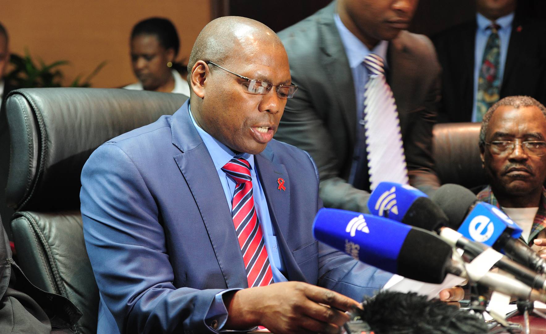 Dr. Zweli Mkhize responds  to his leave of absence Photo: Ian Carbutt