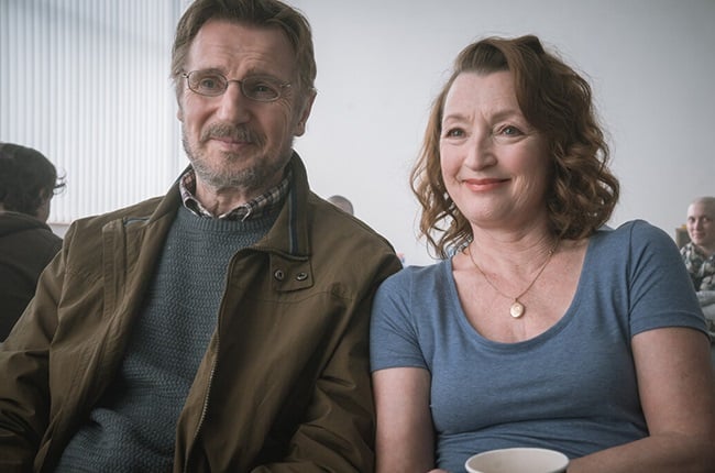 Liam Neeson and Lesley Manville in Ordinary Love.