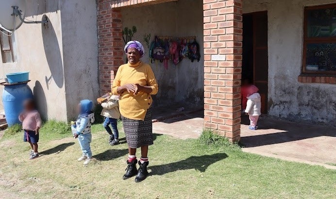 Rosey Mbikwana is battling to feed the children who come to her day care centre in Mthatha. (Nombulelo Damba-Hendrik/GroundUp)