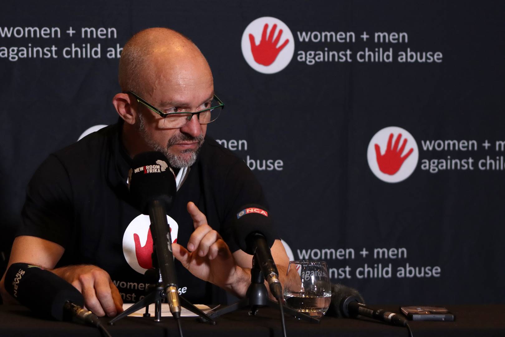 Luke Lamprecht of Women and Men Against Child Abuse. (Isabel Venter/Netwerk24)