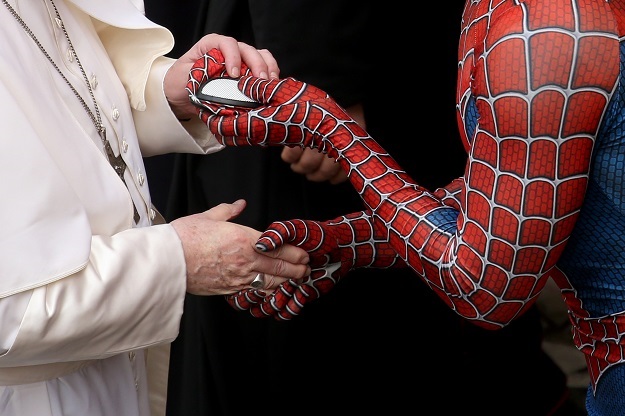 PHOTOS | Pope Francis meets Spider-Man - Truth Daily