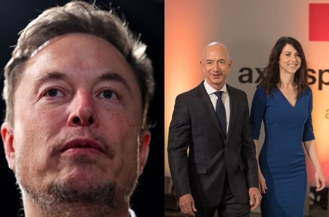 It's not the first time Elon Musk has criticised Jeff Bezos' ex, Mackenzie Scott, for the causes she supports. (PHOTO: Gallo Images/Getty Images)