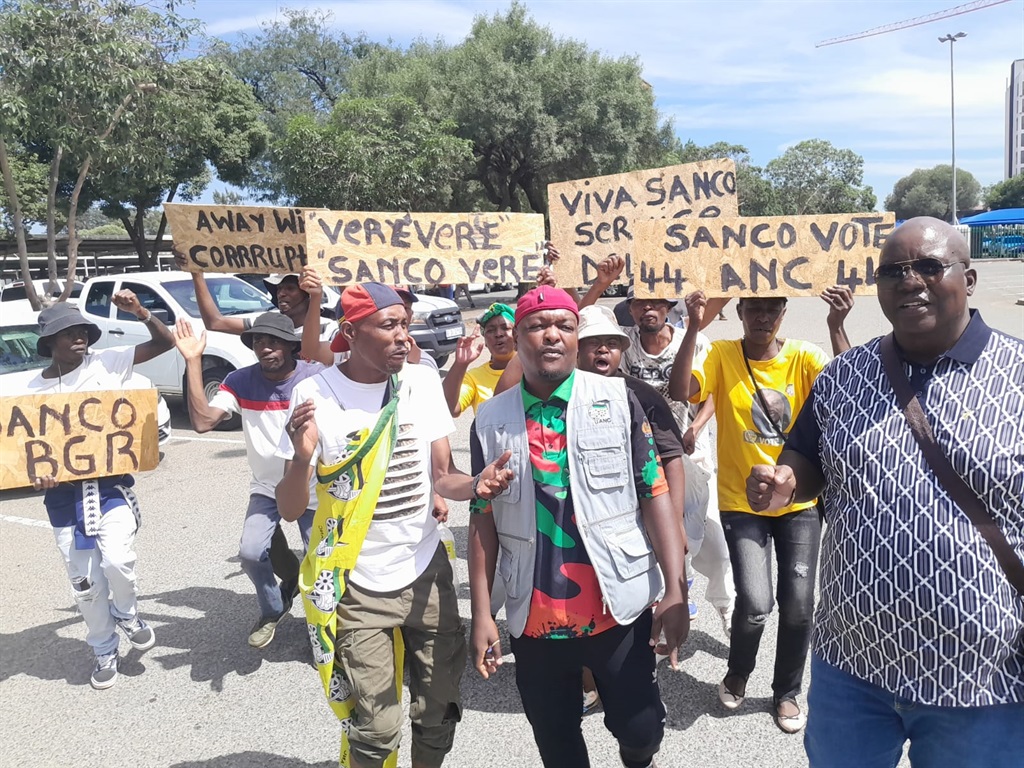 ANC Youth League members were out in full force to