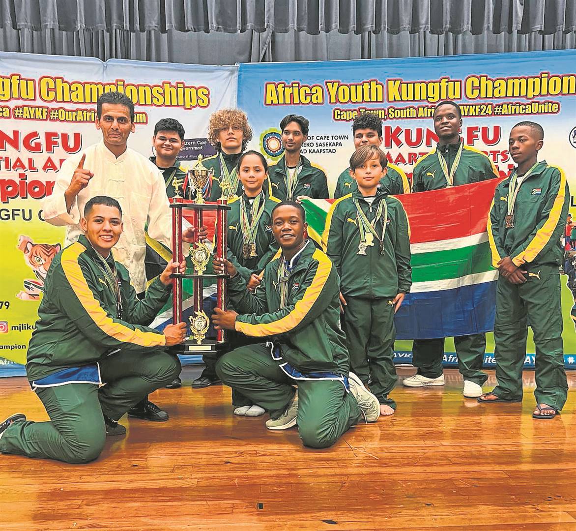 The SA Youth Kungfu Team.