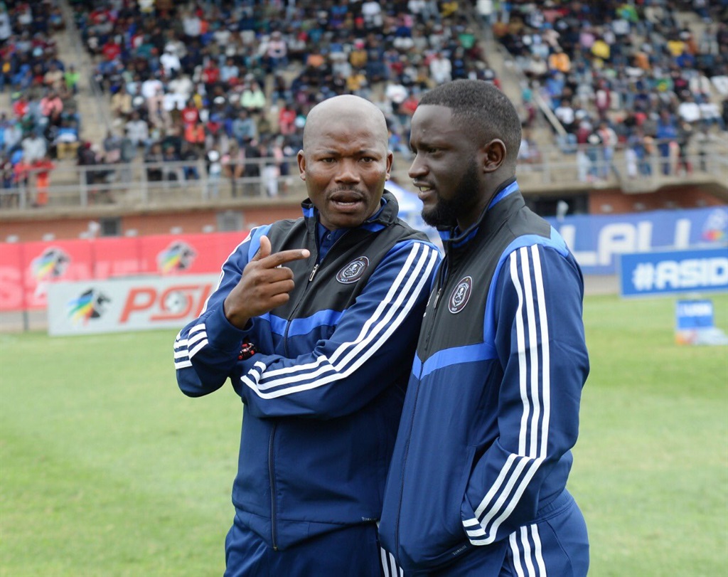 Orlando Pirates reserve team coach Simon Marange (right) has landed a new role in Zimbabwe. 