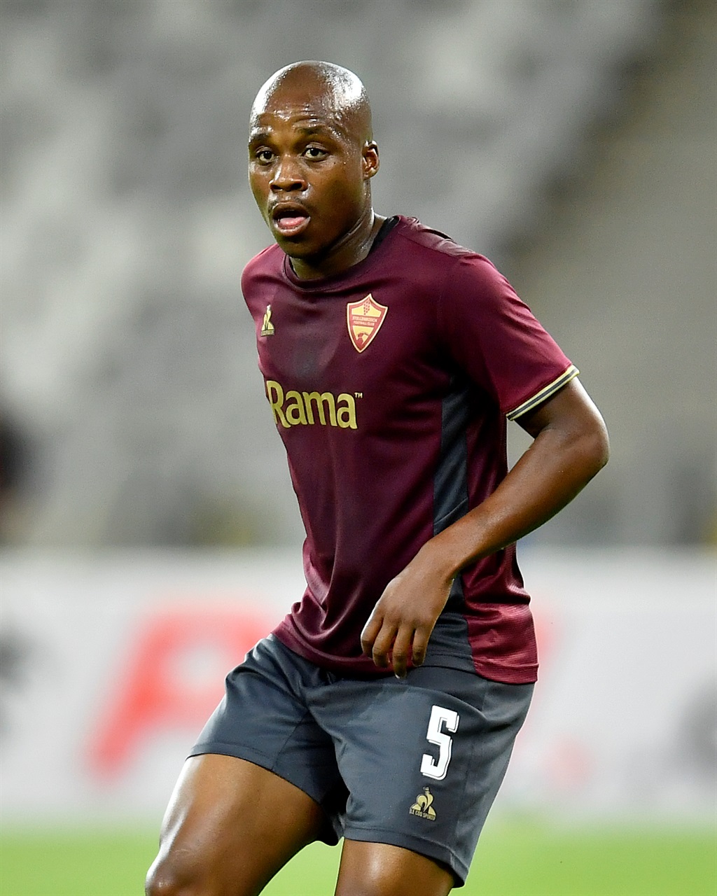 CAPE TOWN, SOUTH AFRICA - NOVEMBER 28: Darrel Matsheke of Stellenbosch FC during the DStv Premiership match between Cape Town Spurs and Stellenbosch FC at DHL Cape Town Stadium on November 28, 2023 in Cape Town, South Africa. (Photo by Ashley Vlotman/Gallo Images)