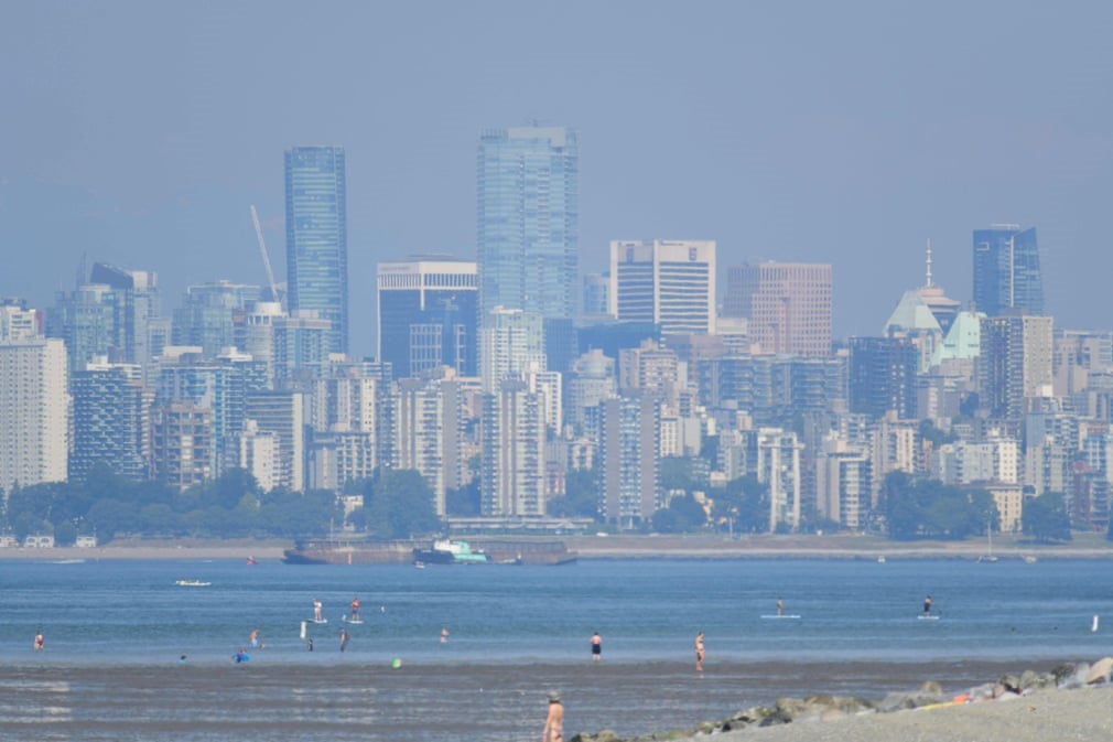 A heat haze blankets Vancouver. The police departm