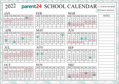 Find the 2022 school holiday calendar here | Parent