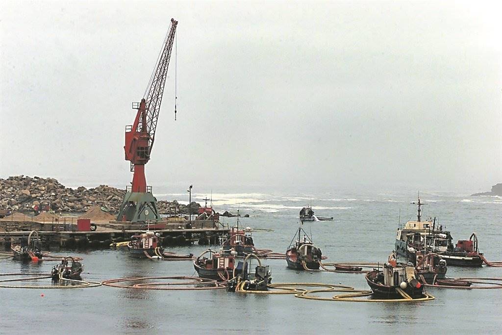 The harbour at the Alexkor mine. 