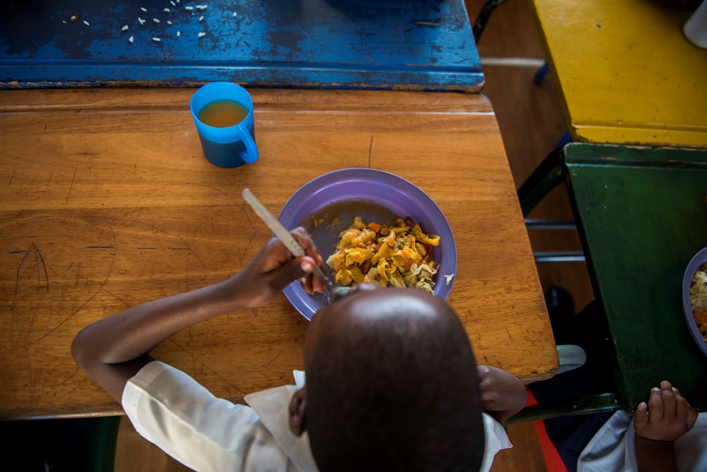 School children enjoy their meals in September 2016 in Johannesburg. Photo: Gallo Images/Alet Pretorius