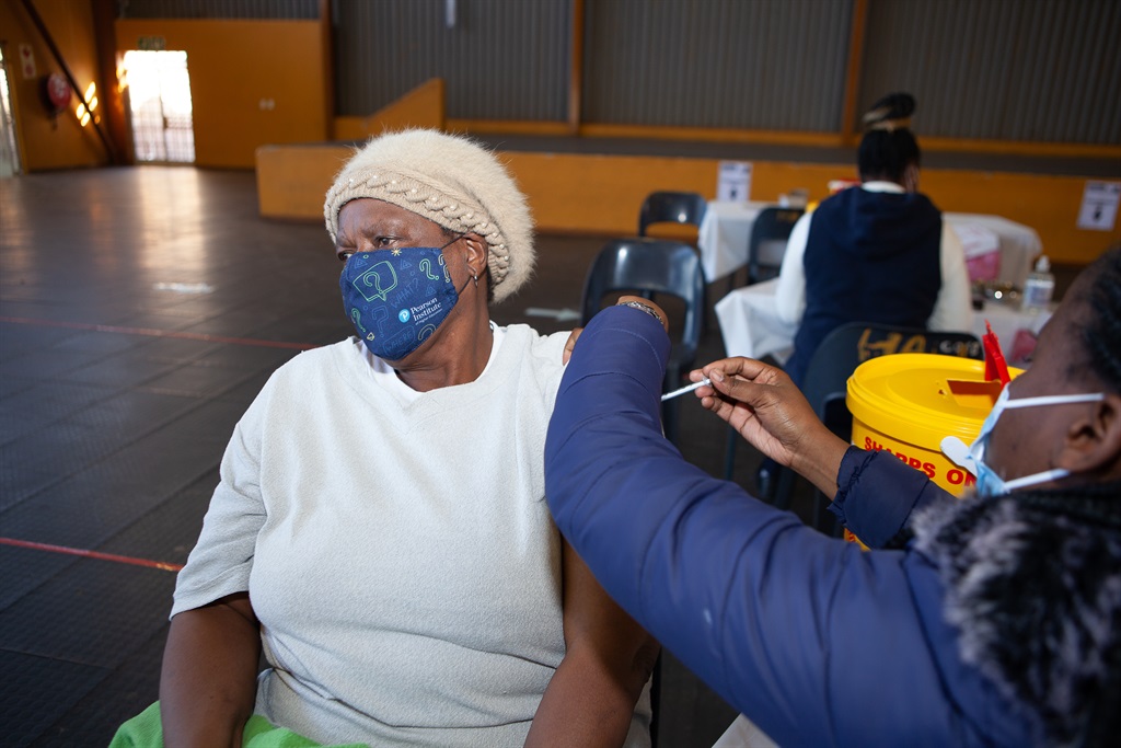 A vaccination site in Meadowlands, Soweto. (Photo by Gallo Images/Papi Morake)