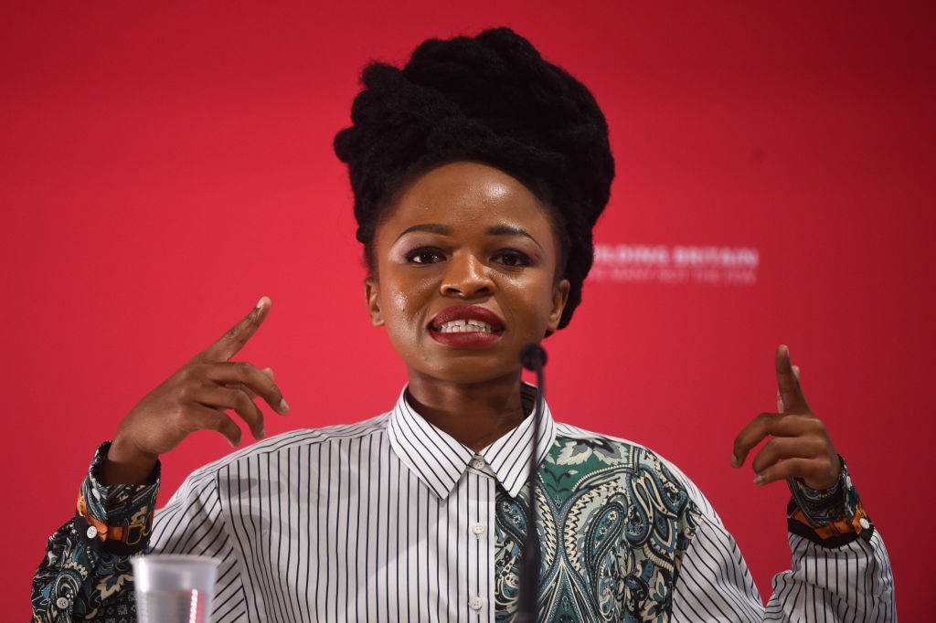 Naledi Chirwa, a representative of the Economic Freedom Fighters. (Kirsty O'Connor - PA Images/ Contributor/Getty Images)