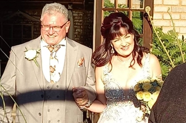 Months after Corrie and Vanessa Hawkins tied the knot, Corrie lost his battle with the coronavirus after being on a ventilator for three weeks. (PHOTO: Supplied) 