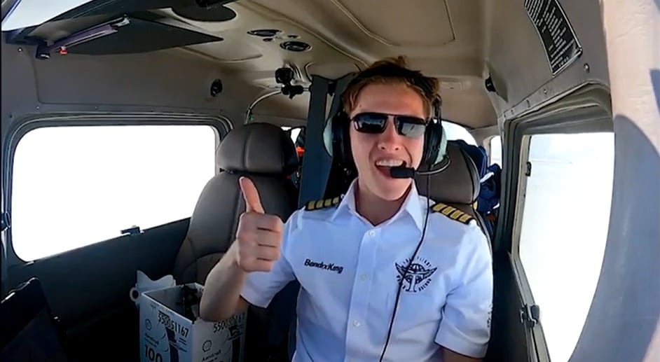 WATCH | British Teen pilot becomes the youngest person to fly around