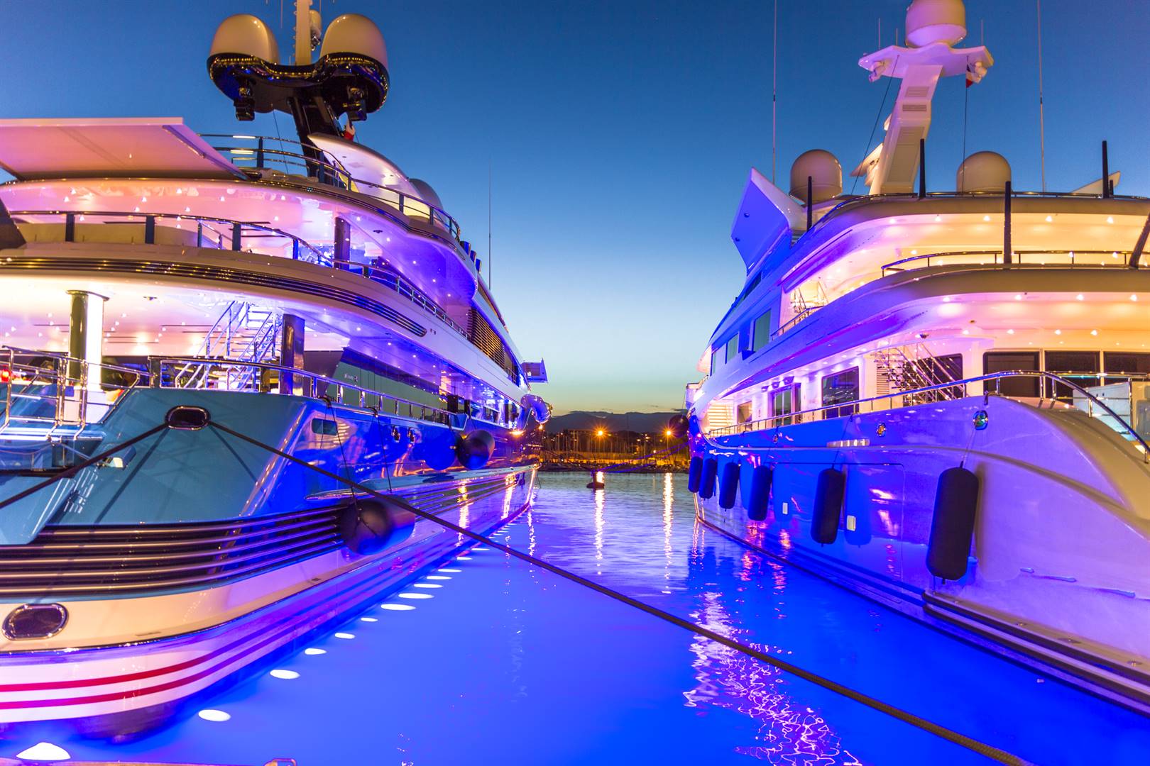 working on mega yachts