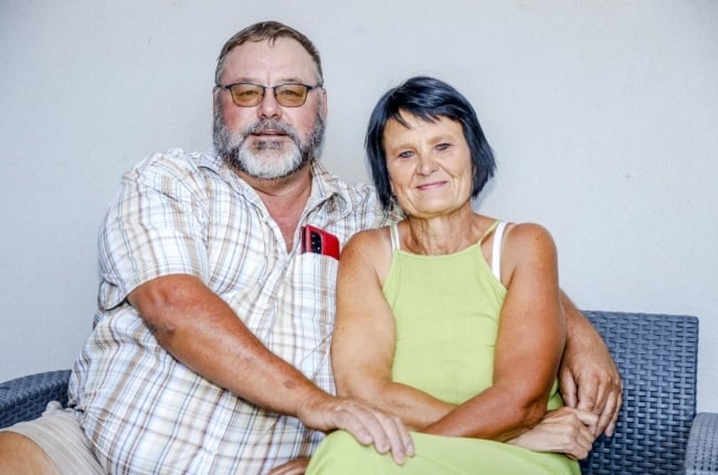 Marioné‘s dad, Steyn Lombard, with his second wife, Mariëtte. (PHOTO: Onkgopotse Koloti) 