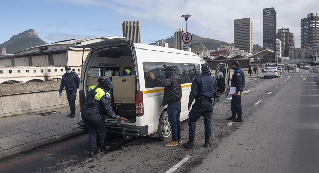 CAPE TOWN, SOUTH AFRICA - JULY 14: Police presence