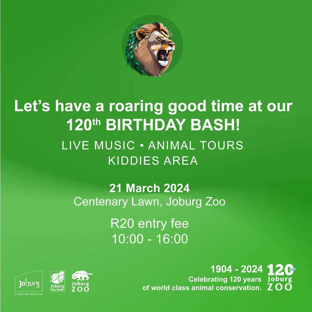 For their 120th anniversary, the Joburg Zoo has dropped their entrance fee from R120 to just R20 per person. 