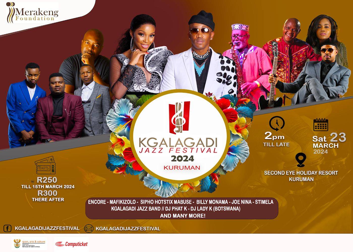 Kgalagadi Jazz Festival promises to be a banger, with some of Mzansi’s most iconic artists