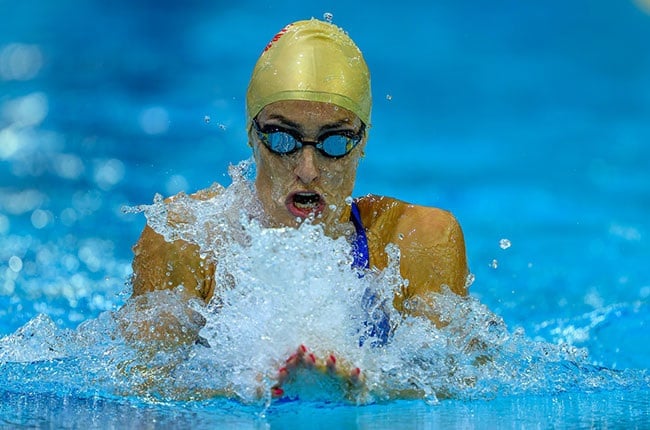 South Africa swimmer Tatjana Smith swims in the breaststroke at the SA Swimming Championships. (Anton Geyser/Gallo Images)