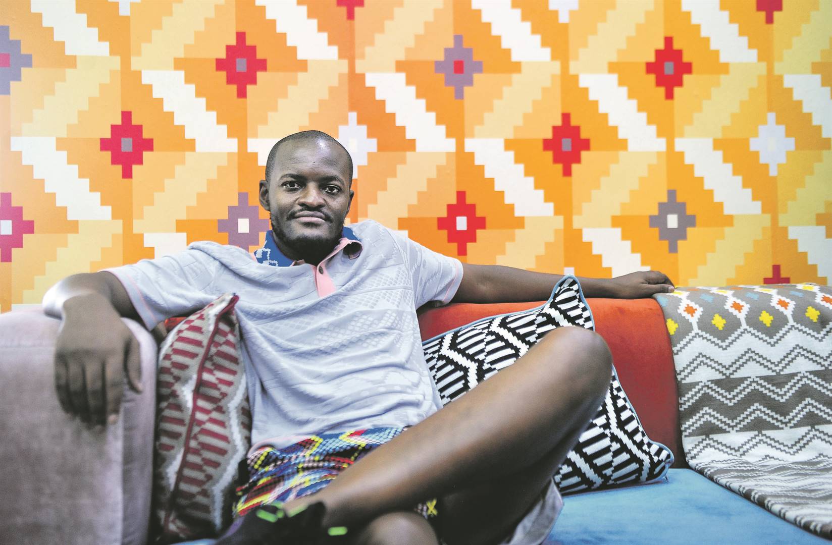 Maxhosa founder and designer Laduma Ngxokolo is booked and busy with his creations. 