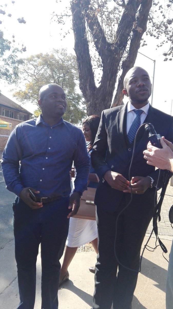 DA leader Mmusi MAimane and DA Tshwane mayoral candidate Solly Msimanga. Picture: S'thembile Cele