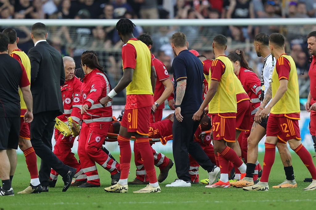 AS Roma's Evan Ndicka collapsed during their latest Serie A match.