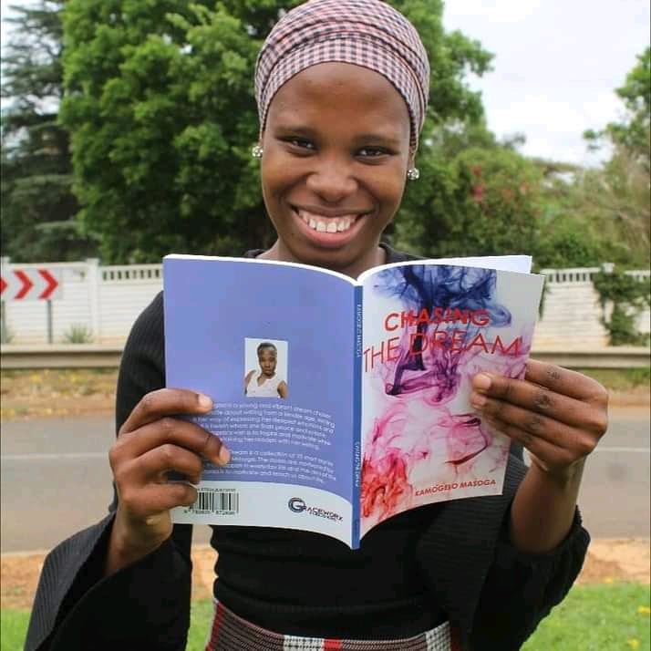 Author Kamogelo Masoga, who said writing makes her feel like a voice for those who can't share their stories. 