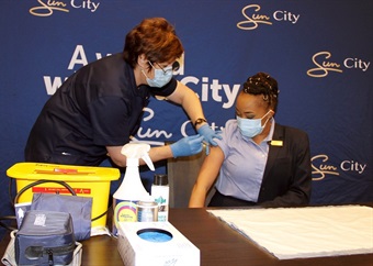 Sun City turned into hospitality industry vaccination site