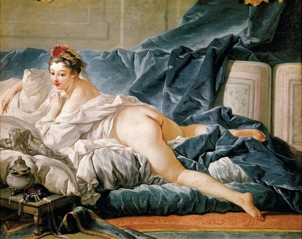 François Boucher's "Brunette Odalisque" (c. 1745), housed at the Louvre Museum in Paris. (Image via Wikimedia Commons)