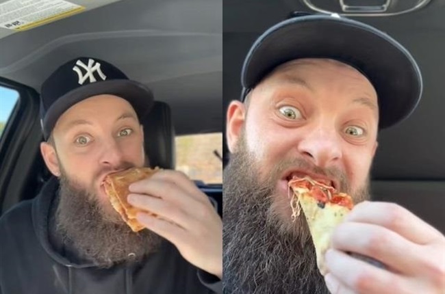 Pizza lover Kenny has been eating his favourite fast-food every day for six years