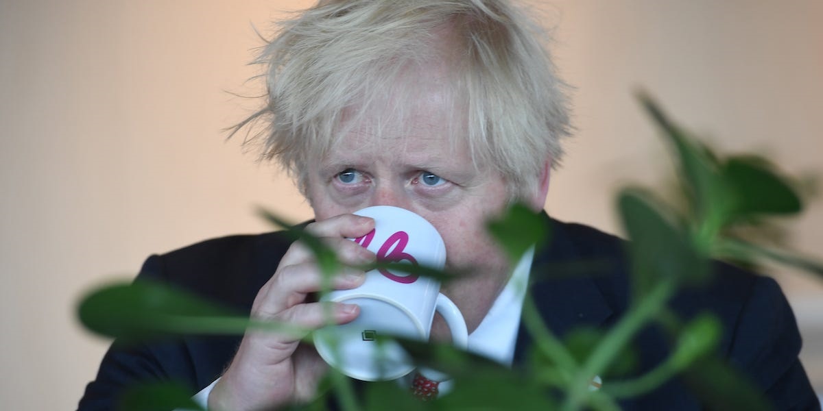 UK prime minister Boris Johnson in London on July 8, 2021. 