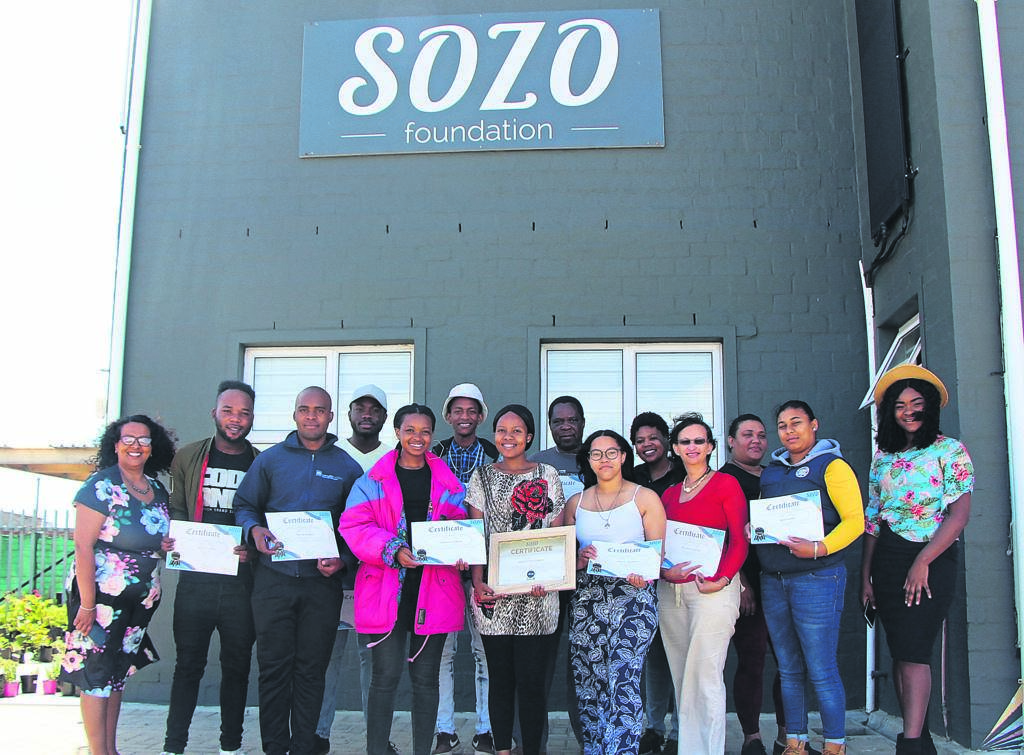 Some of the Sozo Foundation’s Youth Café students at last year’s award ceremony. PHOTO: Racine Edwardes