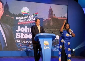 'It was meant to be uncomfortable': DA leader Steenhuisen defends controversial flag advert