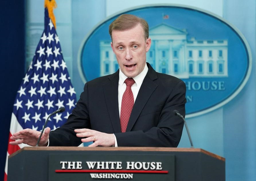 U.S. National Security Advisor Jake Sullivan speaks during a press briefing at the White House in Washington, U.S on 18 March 2024. Photo from Reuters 